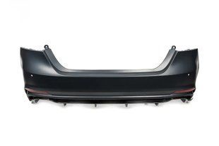 Задний бампер Lexus LS style в собранном виде для Toyota Camry 2017-2023 гг