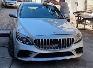 Передний бампер в сборе (AMG Line 2018-2021) для Mercedes C-сlass W205